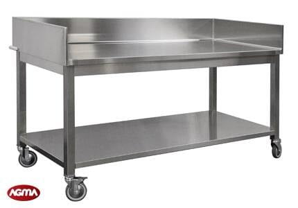 Tavoli inox a sponde per panificazione - AGMA Superior Inox