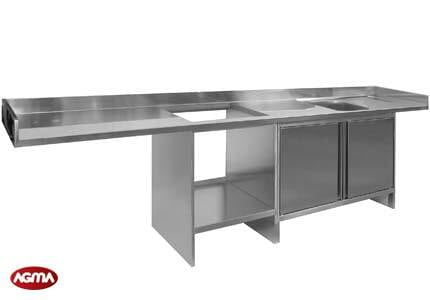 piano inox per cucine domestiche